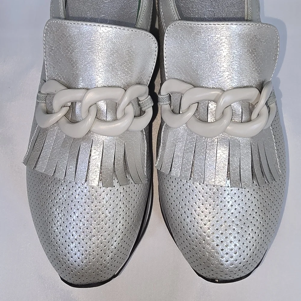 COCONUTS by Matisse Bess Metallic EVA Platform Loafer Sneaker Hybrid Size 7